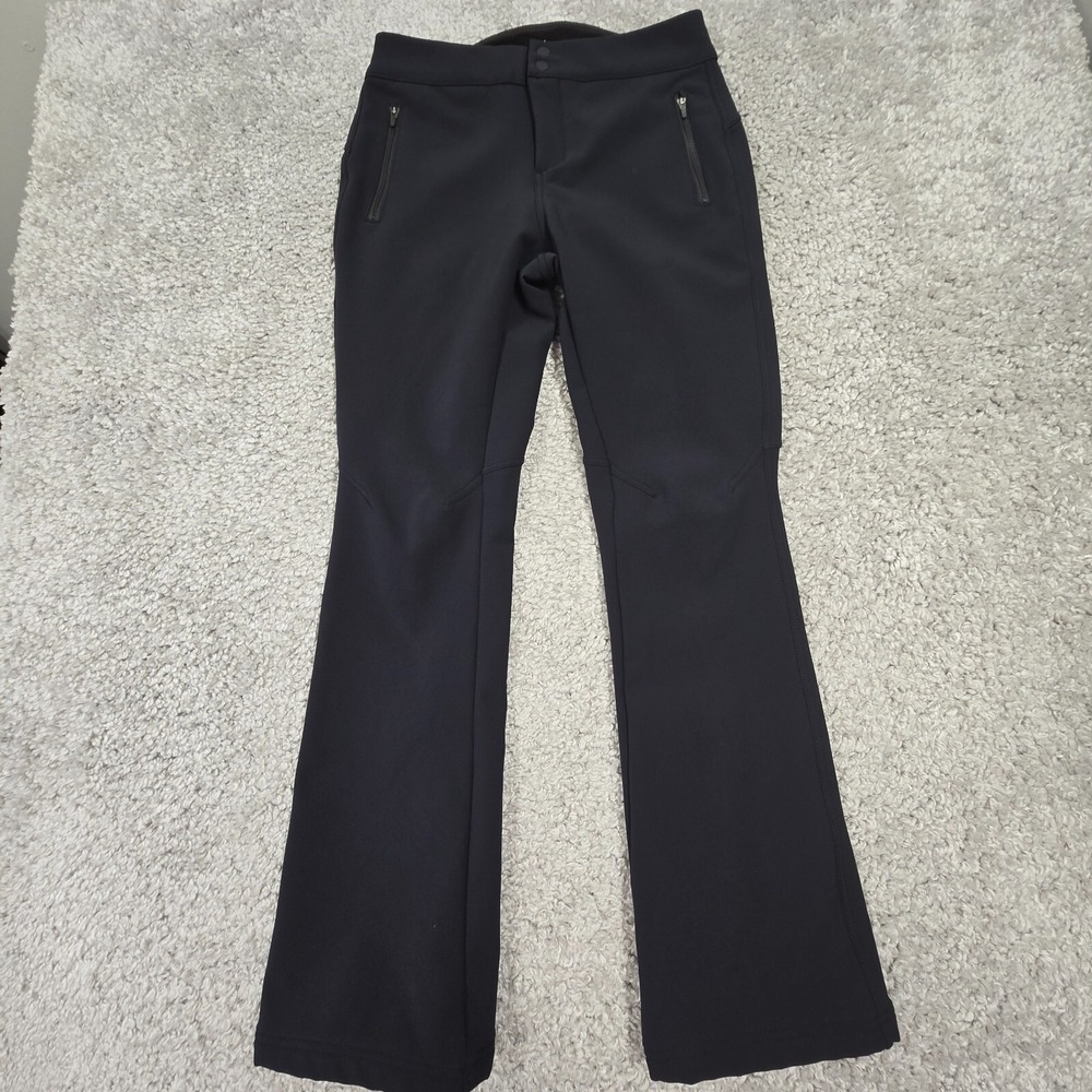 Title Nine Softshell Pants Women 4 Black Fleece Lined Ski Gorpcore